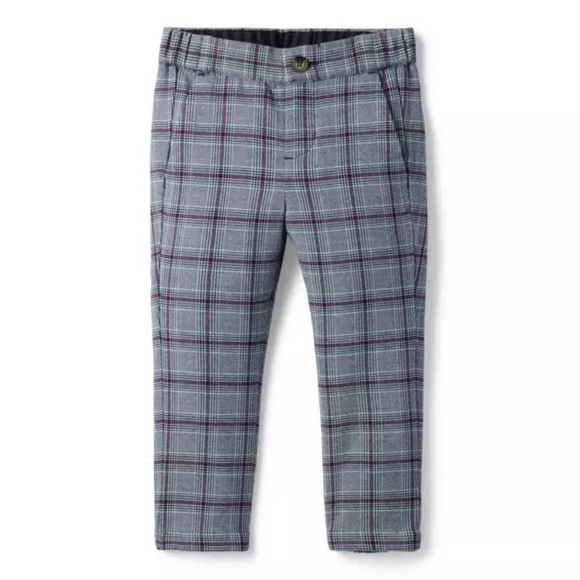 Janie and Jack Other - Janie and Jack Plaid Dress Pants in Blue and Gray